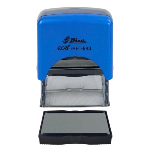 Dấu - Thẻ mực Shiny S843 47x18mm trắng