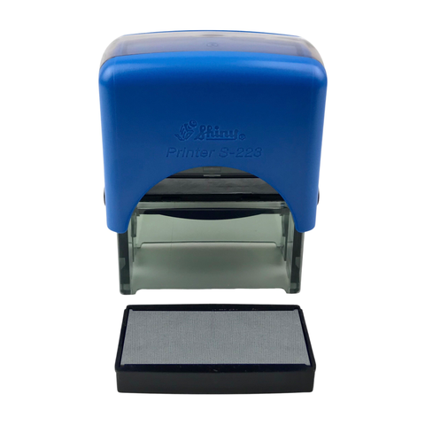 Dấu - Thẻ mực Shiny S223 47x18mm trắng