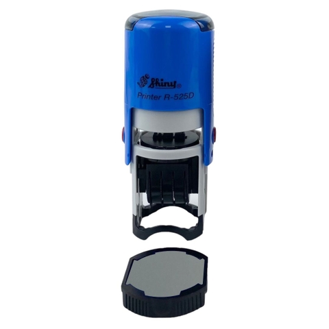 Dấu - Thẻ mực Shiny R525D Φ25mm trắng