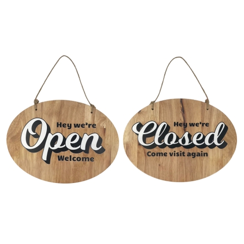 Bảng gỗ treo Enter KG107 20x30cm dày 8mm in UV 2 mặt