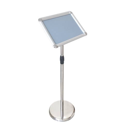 Standee trụ inox khung nhôm A4