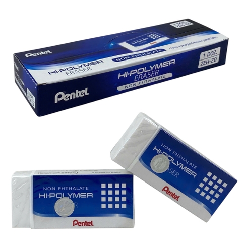 Gôm Pentel ZEH-20 trắng (12)