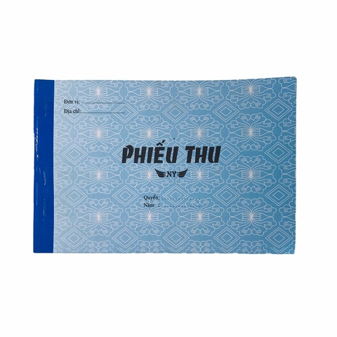Phiếu thu NY 13x20cm 2 liên 50 bộ (10/100)