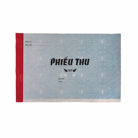 Phiếu thu NY 13x20cm 3 liên 50 bộ không đế (5/100)