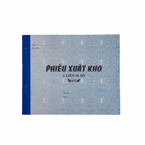 Phiếu xuất kho NY 16x20cm 2 liên 50 bộ A5 (10/120)