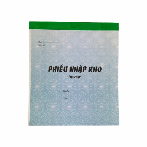 Phiếu nhập kho NY 20x25cm 2 liên 50 bộ A4 (10/50)