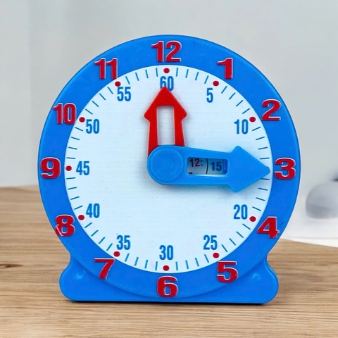 Đồng hồ nhựa dạy học xem giờ phút