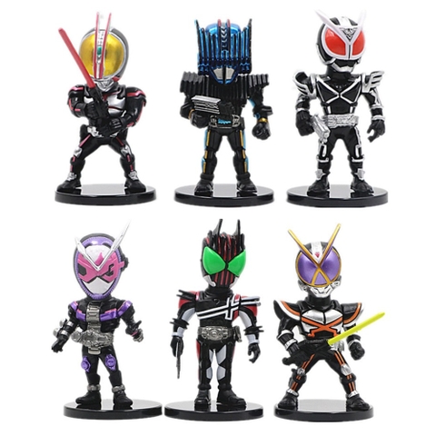 Bộ 6 mô hình Kamen Rider chibi 41422205 - Nhân vật bản B