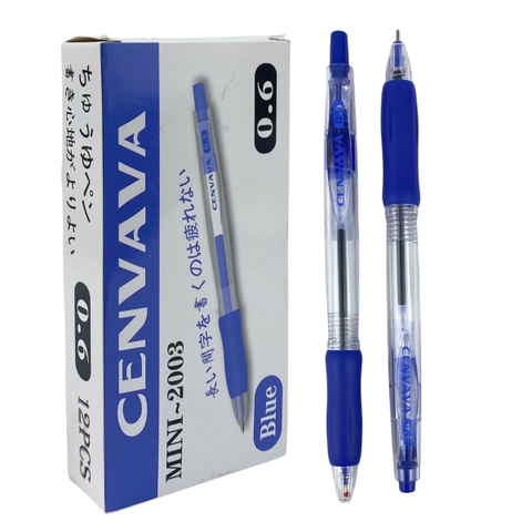 Bút bi Cenvava mini-2003 xanh dương (12/144)
