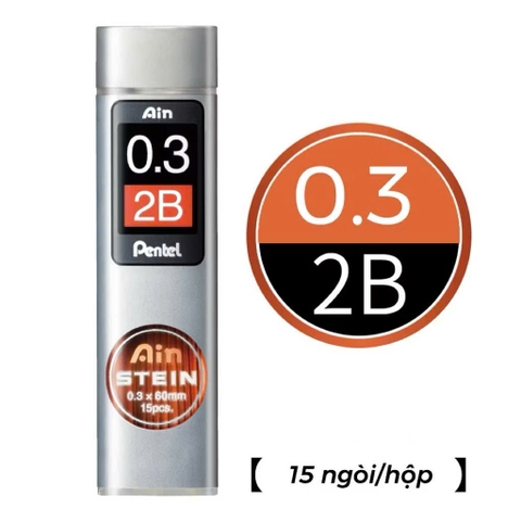 Ngòi chì Pentel C237-2B 0.3mm (12)