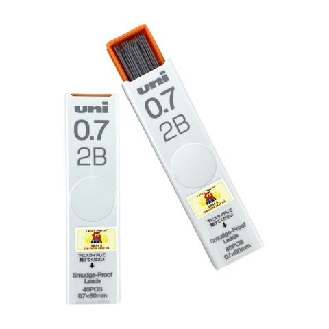 Ngòi chì Uni 0.7mm 2B  (10)