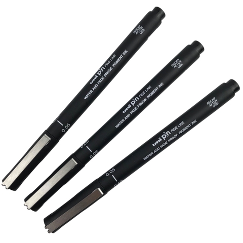 Bút vẽ kỹ thuật Uni PIN 005-200 đen (12)