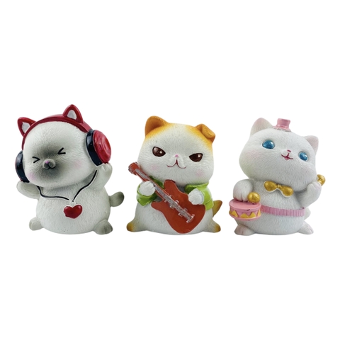 Bộ mèo may mắn 3 con