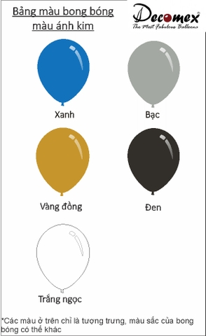 Bong bóng Decomex R10 tròn nhũ (50)