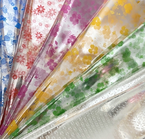 Giấy gói quà bông trong có đáy