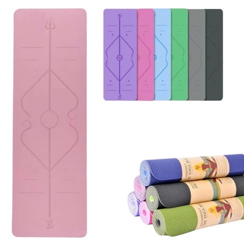 Thảm tập Yoga 61x173cm cao su thiên nhiên dày 6mm