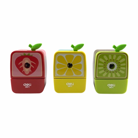 Chuốt chì quay Deli 0671 hoa quả vuông (12/72)