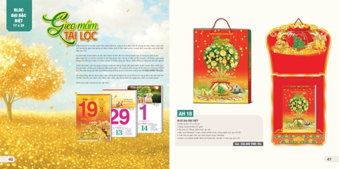 Bloc lịch đại đặc biệt AH AH18 17x24cm 2026