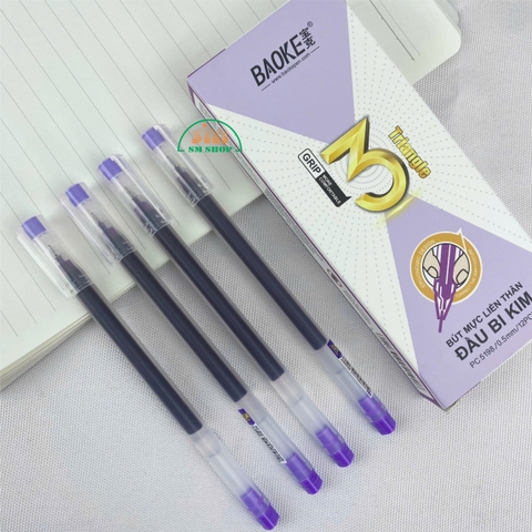 Bút gel Baoke PC 5198 tím (12/144)