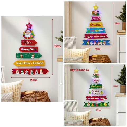 Cây thông gỗ treo tường BM