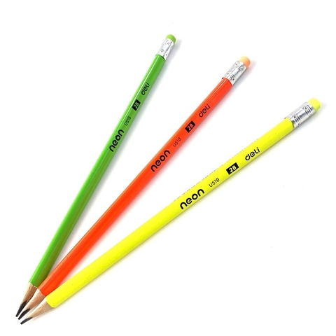 Bút chì gỗ Deli Neon U518 (12/144)