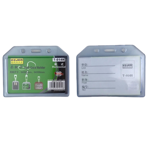 Bao đựng thẻ dẻo T-014H 8.5x5.4cm 2 mặt ngang (5/200)