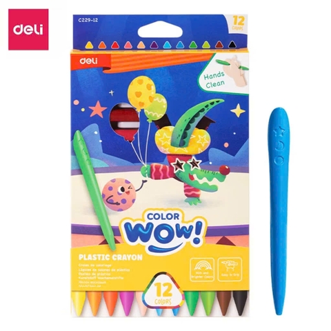 Bút sáp màu Deli C229-12 12 màu (20)