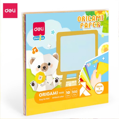 Giấy xếp hình Deli Origami Y015 15x15cm 100 tờ (20)