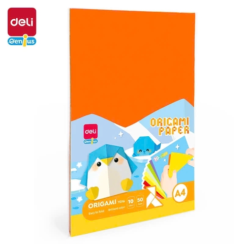 Giấy xếp hình Deli Origami Y016 21x29.7cm 50 tờ (50)