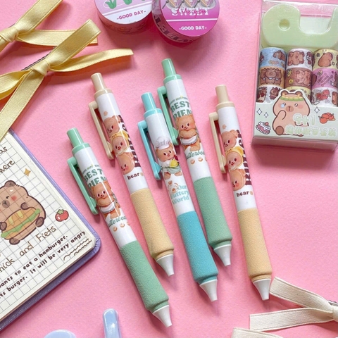 Bút gel Deli HY001 đen (12)