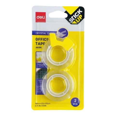 Băng keo đa năng trong suốt Deli A696 18mmx20yard (16)
