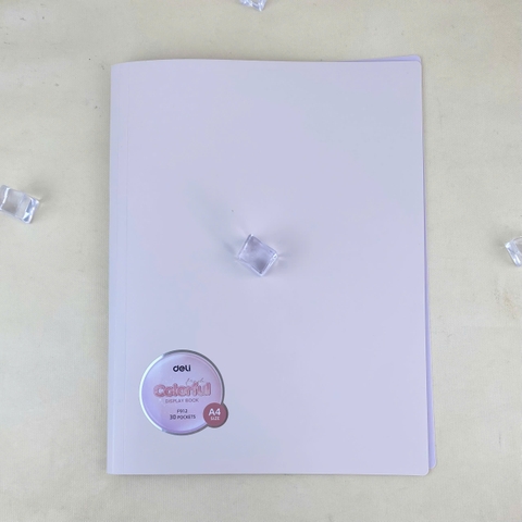 Bìa 30 lá nhựa Deli F912 (12/72)