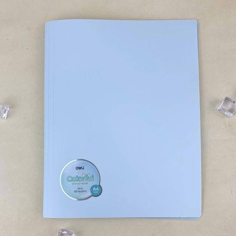 Bìa 40 lá nhựa Deli F913 (12/48)