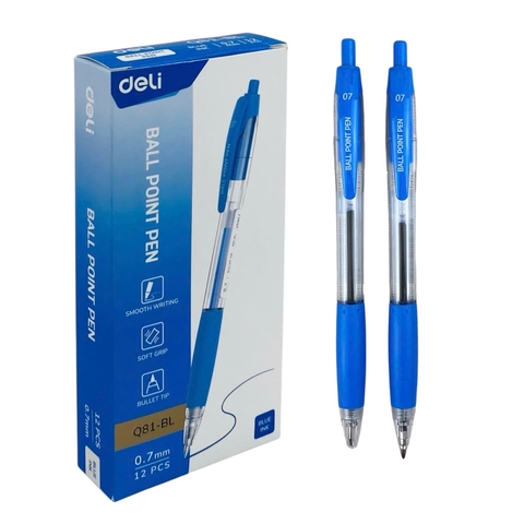 Bút bi Deli Q81 0.7mm (12)