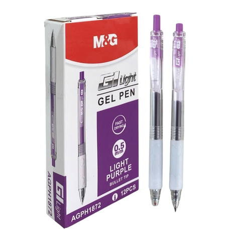 Bút gel MG AGPH1872 0.5mm light purple (12/144)