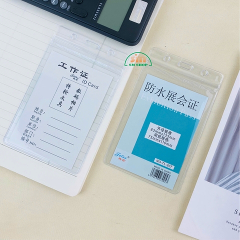 Bao đựng thẻ dẻo TL-207 7.5x11cm trong đứng (50)