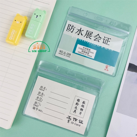 Bao đựng thẻ dẻo Y208 10.5x7.5cm trong ngang (50)