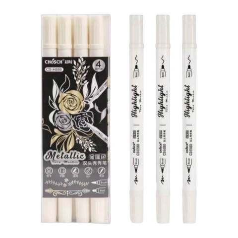 Bút dạ quang Chosch CS-H886 trắng (4)