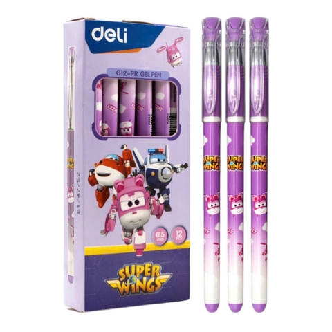 Bút gel Deli G12-PR tím (12/144)