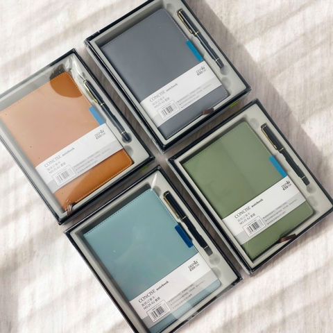 Sổ da 25-62 14.5x21cm 128 trang + Bút