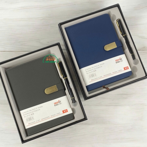 Sổ da 25-63 14x20.5cm + Bút