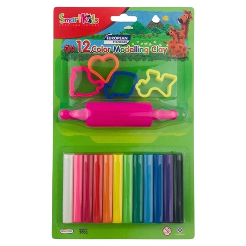 Đất nặn Smart Kids SK-BL12M5R 12 màu