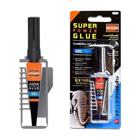 Keo dán Elephant Super Glue dạng gel 3g (24)