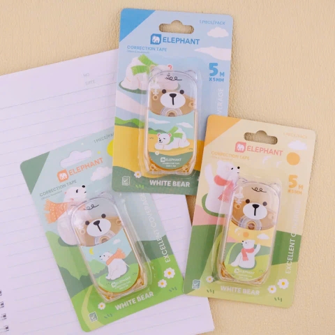 Xóa kéo Elephant White Bear (12)