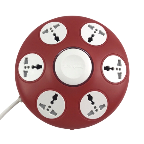 Ổ cắm điện ĐQ ĐQ ESK 2R 106 6 lỗ 3 chấu dây 2m