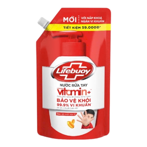 Nước rửa tay Lifebuoy vitamin bảo vệ khỏi vi khuẩn 1kg (12)