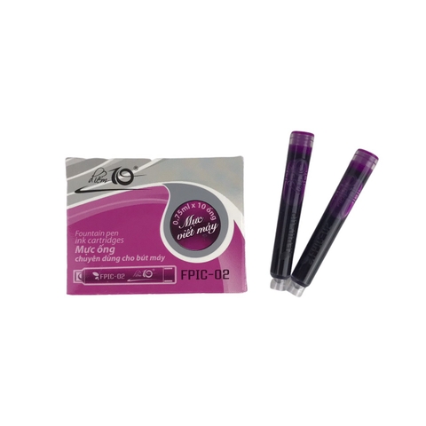Ống mực bút máy TL Điểm 10 FPIC-02 tím (10/100)
