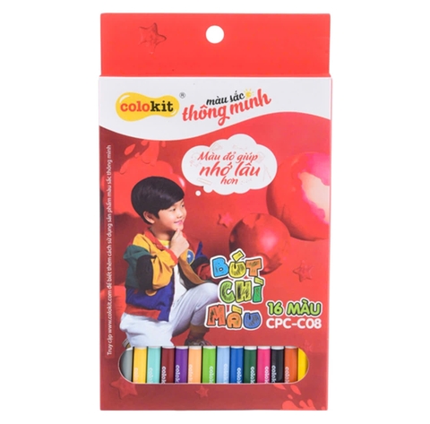Bút chì màu TL Colokit CPC-C08 16 màu (10/160)