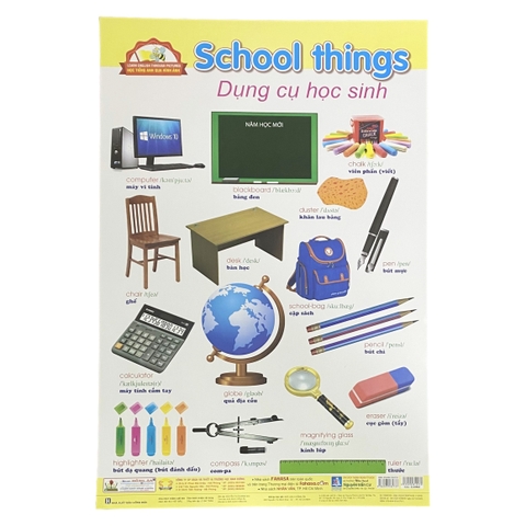 Học Tiếng Anh qua hình ảnh - Dụng cụ học sinh