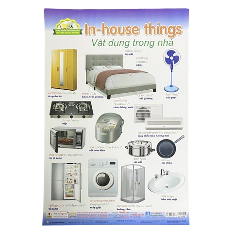 Học Tiếng Anh qua hình ảnh - Vật dụng trong nhà